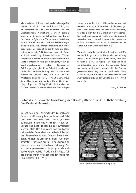 Rundbrief Nr. 8 (September 2006) - Heinrich Jacoby - Elsa Gindler ...
