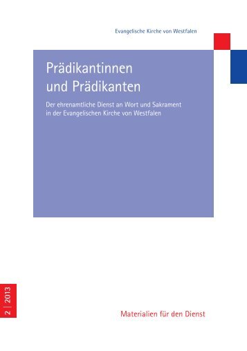 Prädikantinnen und Prädikanten - Institut für Aus- Fort