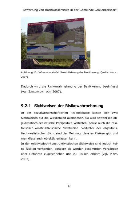 Bewertung Bewertung von Hochwasse von Hochwasserrisiko in der ...