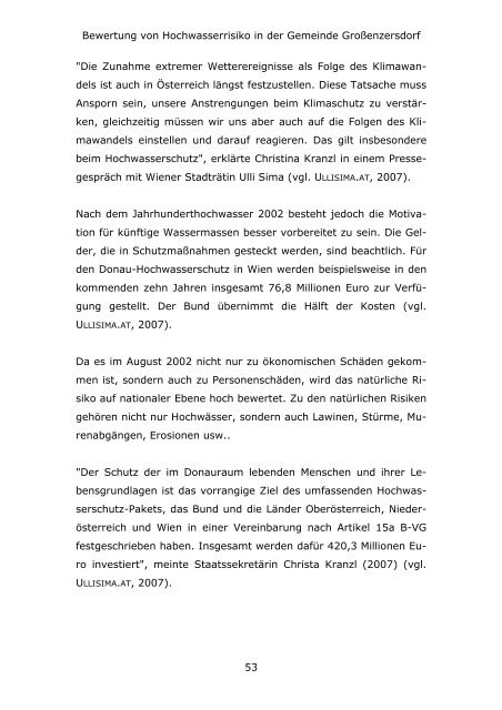 Bewertung Bewertung von Hochwasse von Hochwasserrisiko in der ...