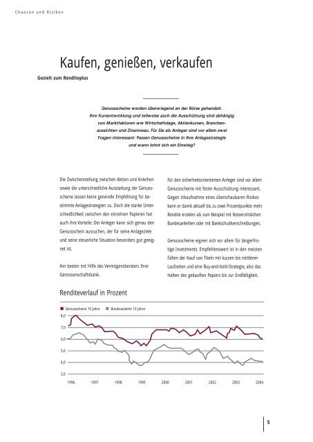 Genussscheine - Raiffeisenbank Elsavatal eG