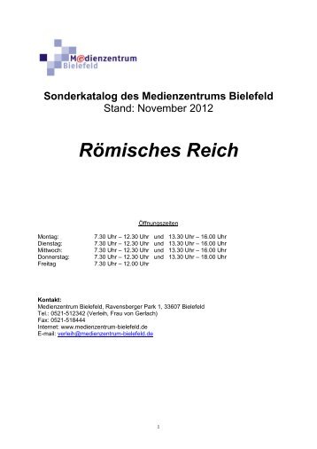 Römisches Reich - Medienzentrum Bielefeld