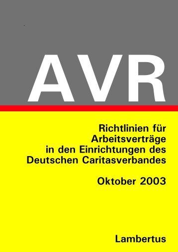 AVR CD 2003 - Caritas-dienstgeber.de