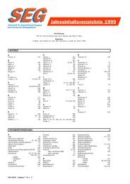 Jahresinhaltsverzeichnis 1999