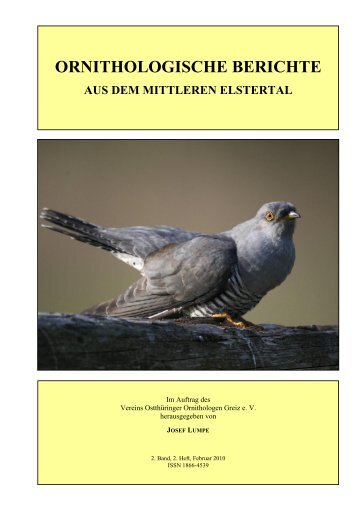 ornithologische berichte aus dem mittleren elstertal - Verein ...