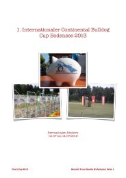 Der Gesundheitszustand Des Continental Bulldog Caramba Bulldogs