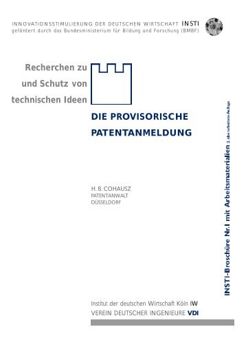 provisorische Patentanmeldung