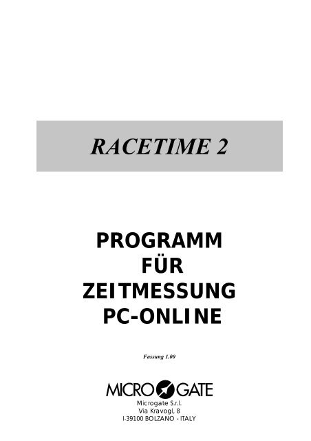 Programm PC Online - Microgate