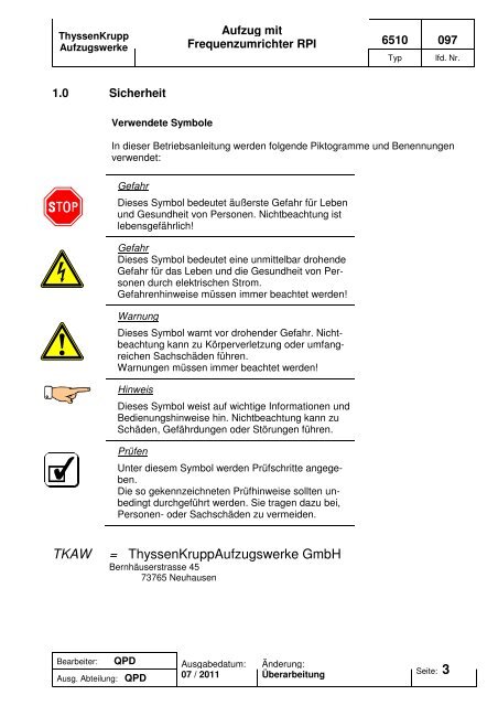 Deckblatt Montageanweiung RPI - TEF-online