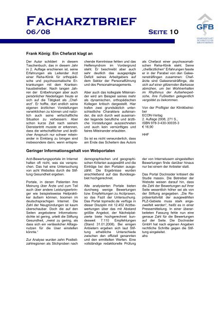 FA-Brief 6/2008 - Landesverband für Ambulantes Operieren Bayern ...