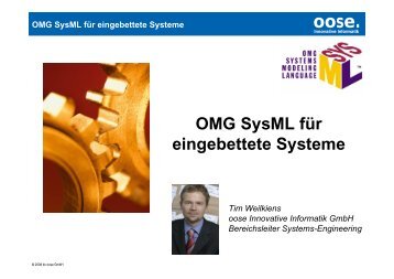 OMG SysML für eingebettete Systeme - MID GmbH