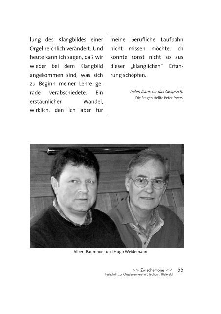 Festschrift zur Orgelpremiere - symphonic-organ.com