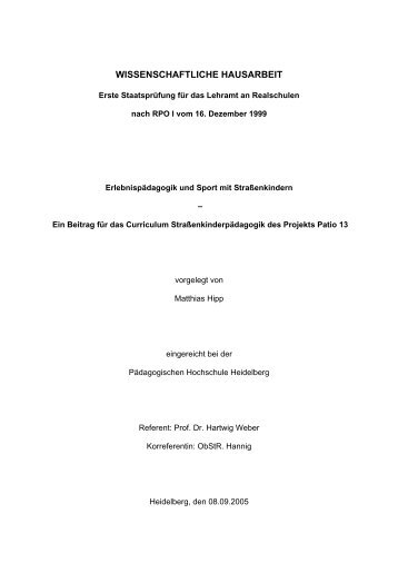 Gesamte Zulassungsarbeit als PDF-File - Patio13