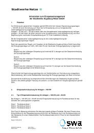 Information zum Einspeisemanagement - Netze der Stadtwerke ...