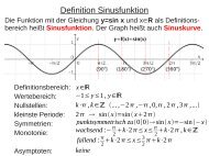 Definition Sinusfunktion - bei Schlaefendorf.de