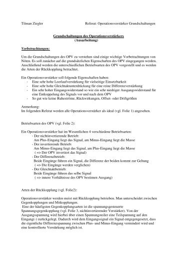 Ausarbeitung - Projektlabor