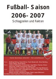 Fußball-Saison 2006-2007 - TSV Landolfshausen