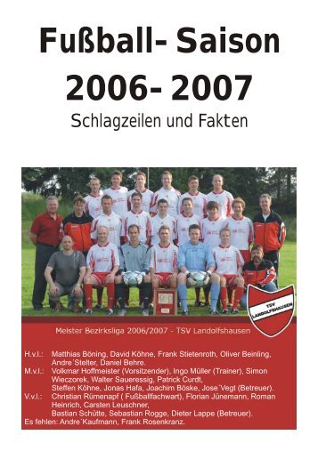Fußball-Saison 2006-2007 - TSV Landolfshausen