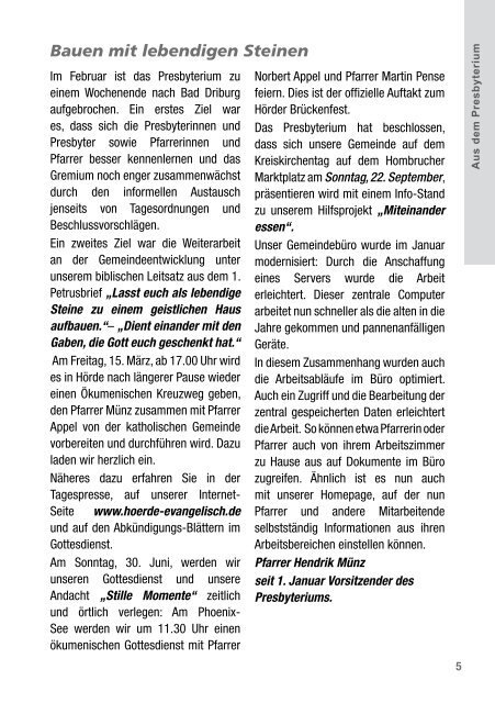 Gemeindebrief März – Mai 2013 - Evangelischen Kirchengemeinde ...