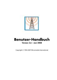 Benutzer-Handbuch - Micromedia International