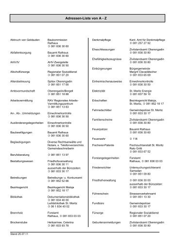 Adressen-Liste von A-Z_01.pdf - St.Moritz