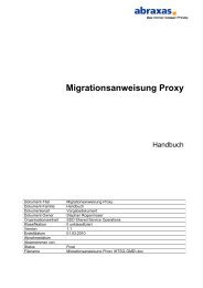 Migrationsanweisung Proxy - Informatik des Kantons St.Gallen