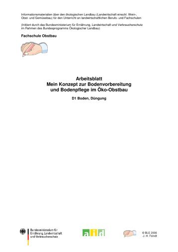 Arbeitsblatt Mein Konzept zur Bodenvorbereitung ... - Oekolandbau.de