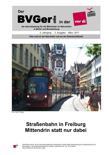 BVGer online 3 Ausgabe März - ver.di Vertrauensleute Straßenbahn