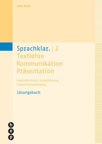 Sprachklar.| 2 Textlehre Kommunikation Präsentation