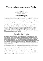 Wozu brauchen wir theoretische Physik? Ziele der Physik Sprache ...