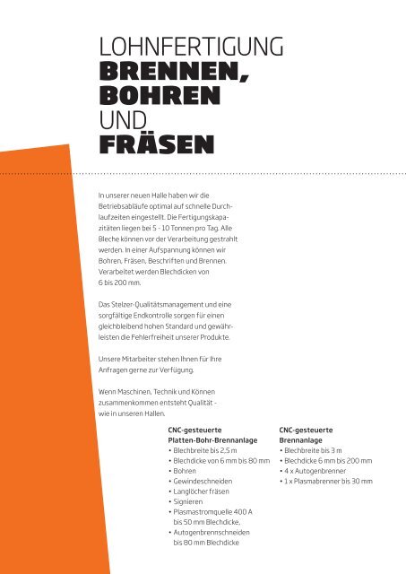 lohnfertigung brennen, bohren und fräsen - Stelzer-kempen.de