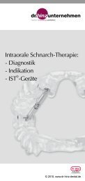 und Technikerbroschüre (Diagnostik, Indikation, IST-Geräte) - dr. hinz