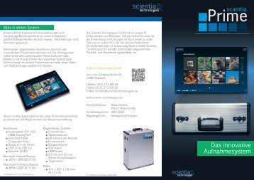 Flyer - Scientia Technologies