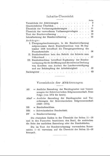 Bundesverfassung - CH