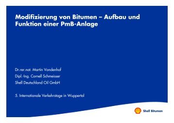 Modifizierung von Bitumen – Aufbau und g Funktion einer PmB ...