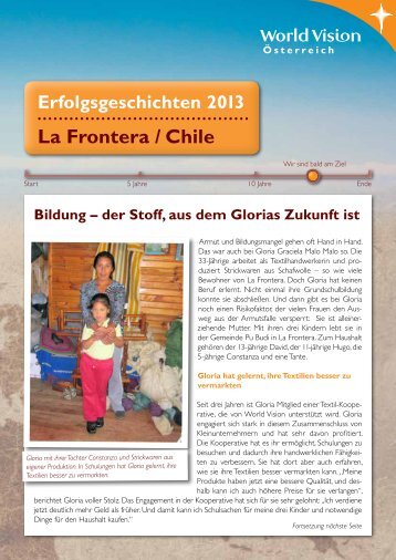 Erfolgsgeschichten aus La Frontera 2013 - World Vision Österreich