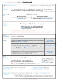 Wahrnehmung/Psychophysik: Klassische Psychophysik ... - projekt 9