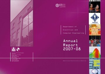 Annual Report 2007-08 - FEA - American University of Beirut