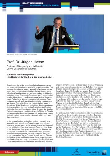 Vortrag Prof. Dr. Jürgen Hasse - IBA Hamburg