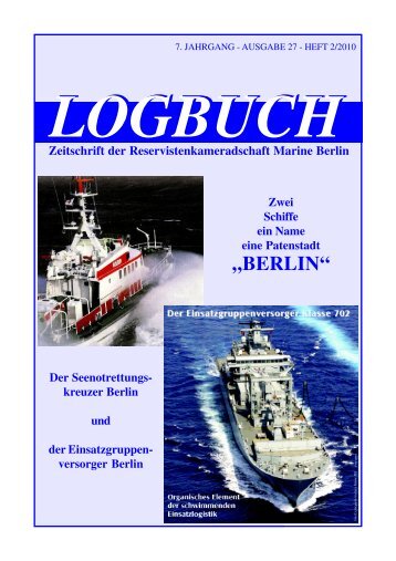 Logbuch2010 02 - bei der Reservistenkameradschaft Marine Berlin