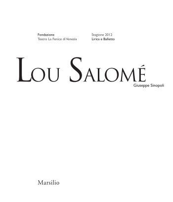 Lou Salomé - Teatro La Fenice