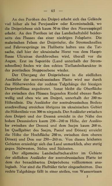 Ukraina, Land und Volk ; eine gemeinfassliche Landeskunde