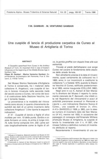 scarica pdf 1100.134KB - Museo Tridentino di Scienze Naturali