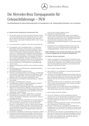 Junge sterne garantiebedingungen mercedes benz