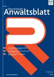Anwaltsblatt 2006/04 - Österreichischer Rechtsanwaltskammertag