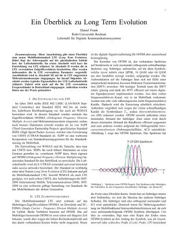 Ein Überblick zu Long Term Evolution - Communication Systems ...