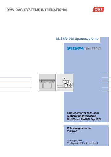 SUSPA-DSI Spannsysteme - Dywidag Systems International GmbH