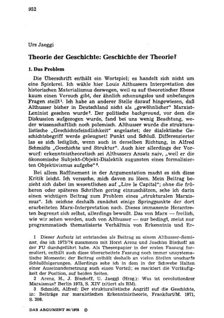 Antworten auf Althusser - Berliner Institut für kritische Theorie eV