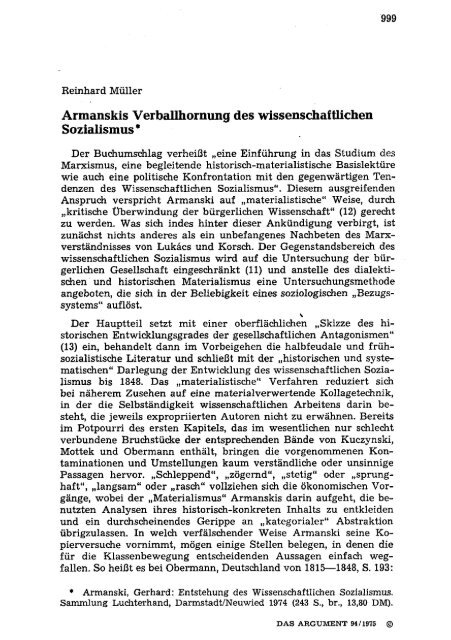 Antworten auf Althusser - Berliner Institut für kritische Theorie eV