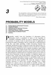 3 PROBABILITY MODELS - Dsp-Book